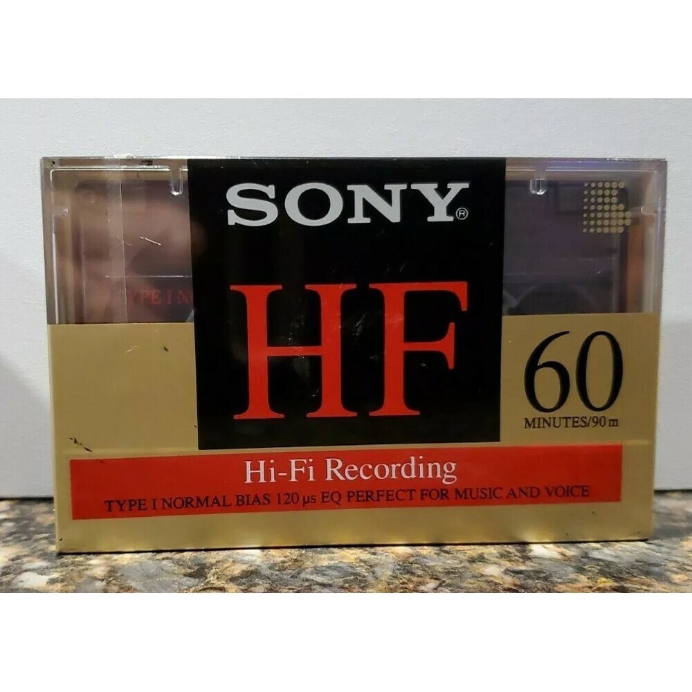 Sony C60HFR Single 60-Minute Type 1 Audio Cassette Tape